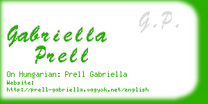 gabriella prell business card